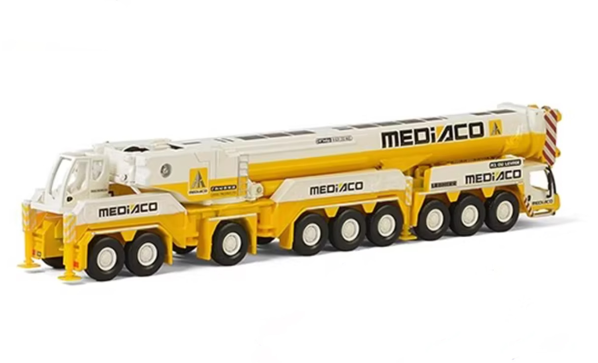 1:87 WSI LIEBHERR LTM1750-9.1 MEDIACO Crane Construction Machine Diecast Model