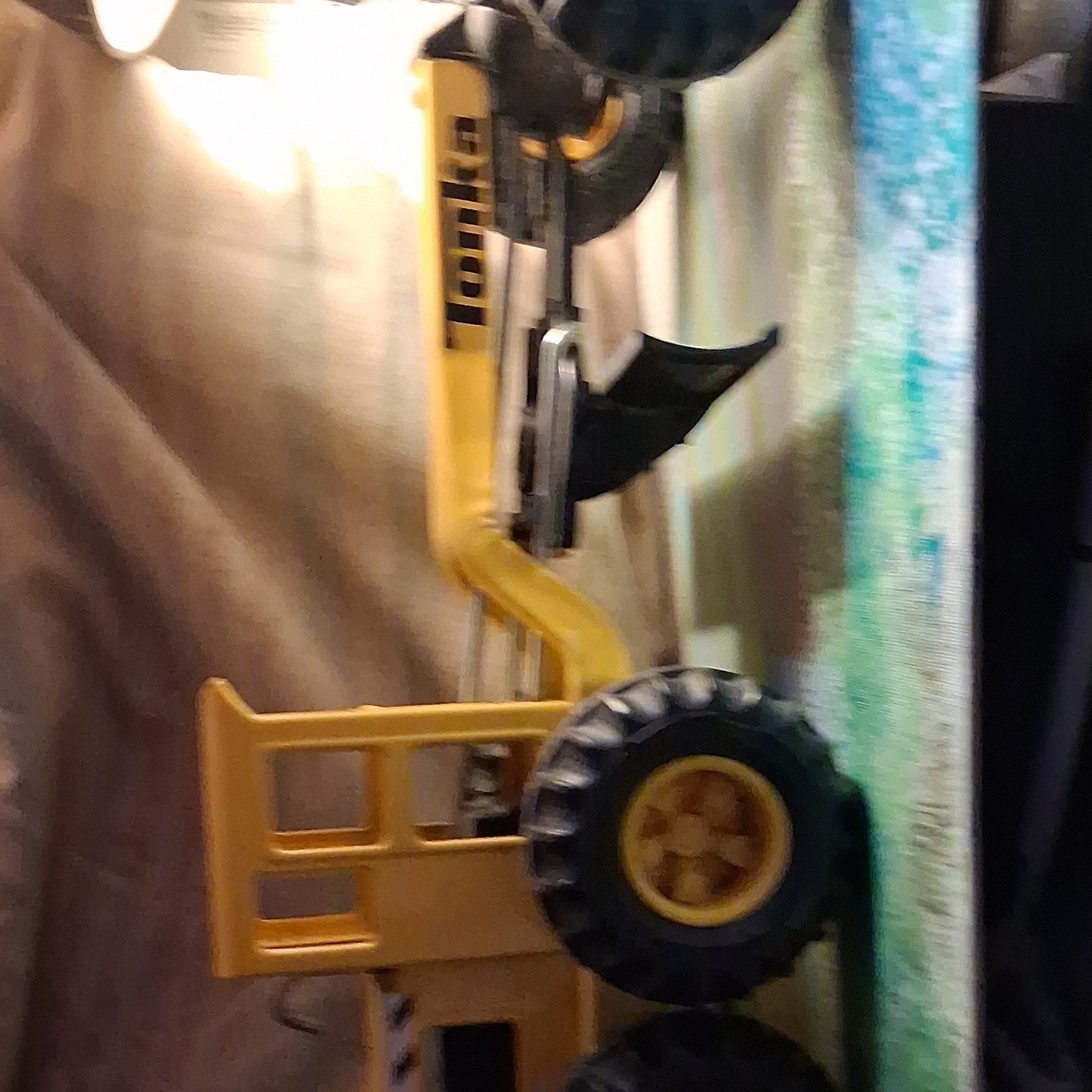 Tonka Yellow/Black Construction Vehicle Toy Diecast Front Loader Backhoe