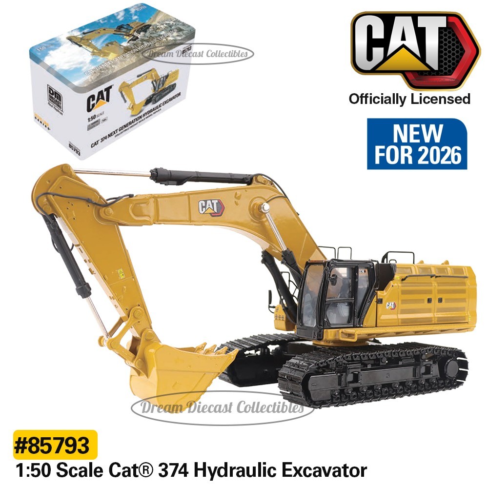 ⭐ 1:50 SCALE CAT 374 NEXT GEN HYDRAULIC EXCAVATOR DIECAST MASTERS MODEL 85793⭐