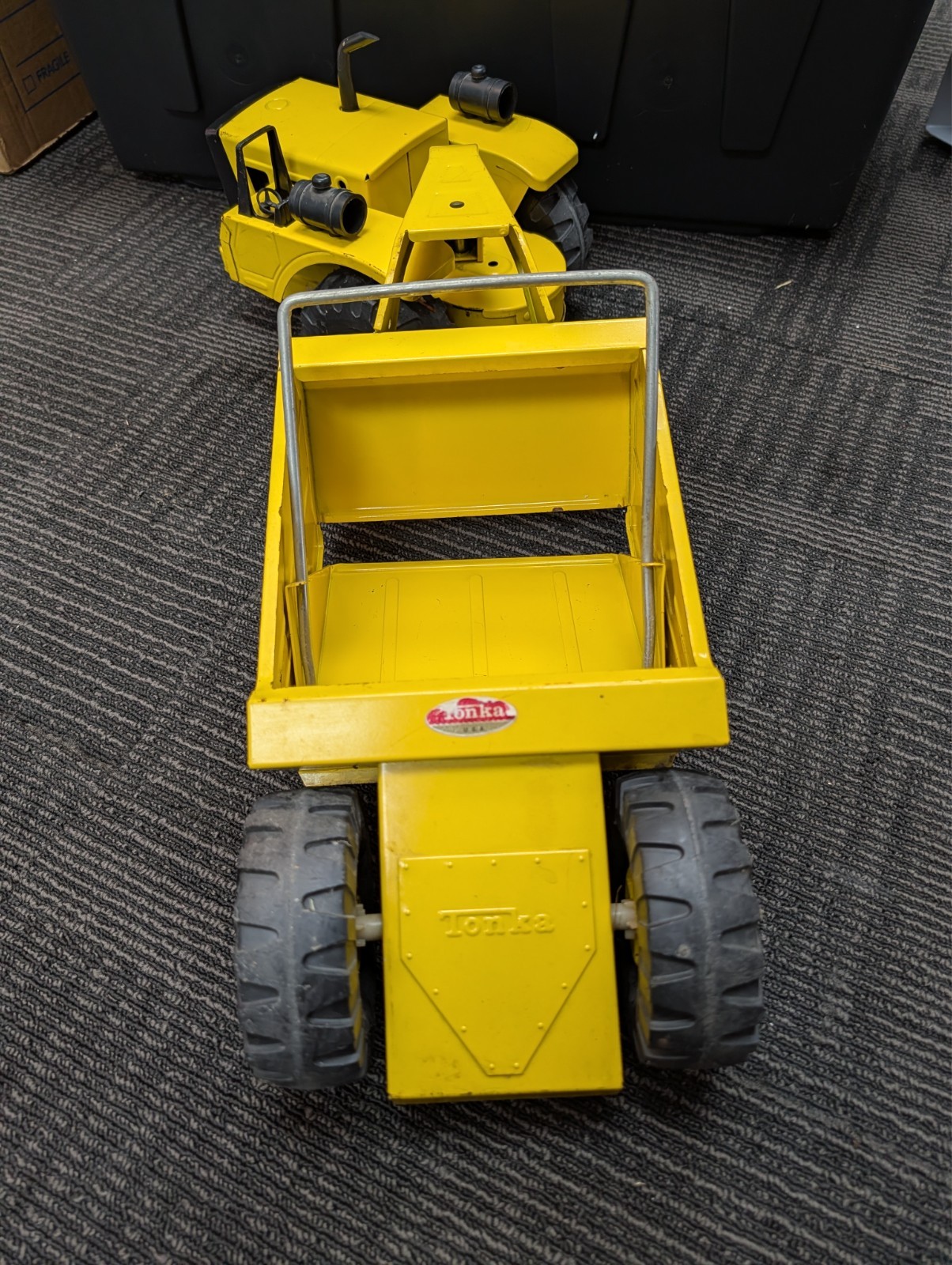 Original – VINTAGE TONKA TRUCK MIGHTY SCRAPER CONSTRUCTION EQUIPMENT ROAD GRADER