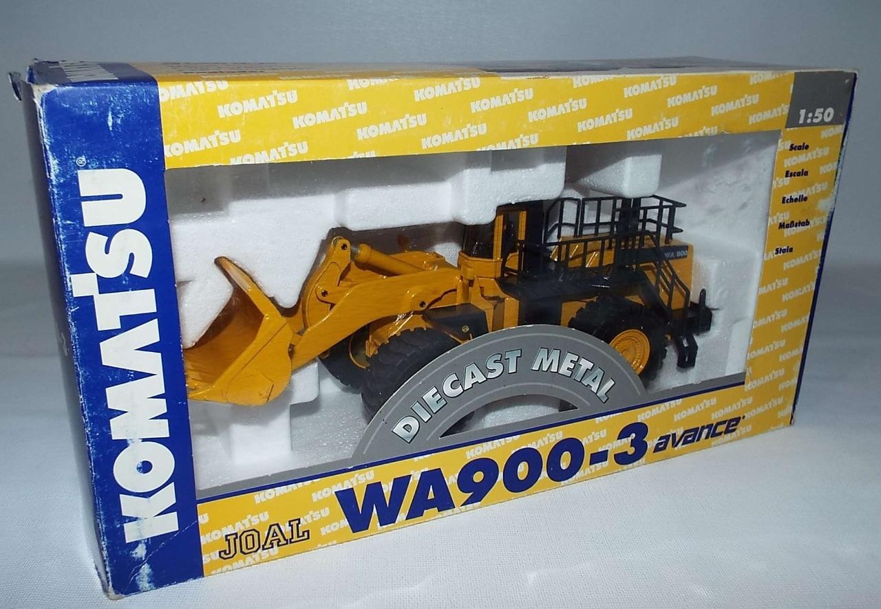 Joal Komatsu WA900-3 Wheel Loader 1/50 Diecast Metal in Box #265 Made in Spain