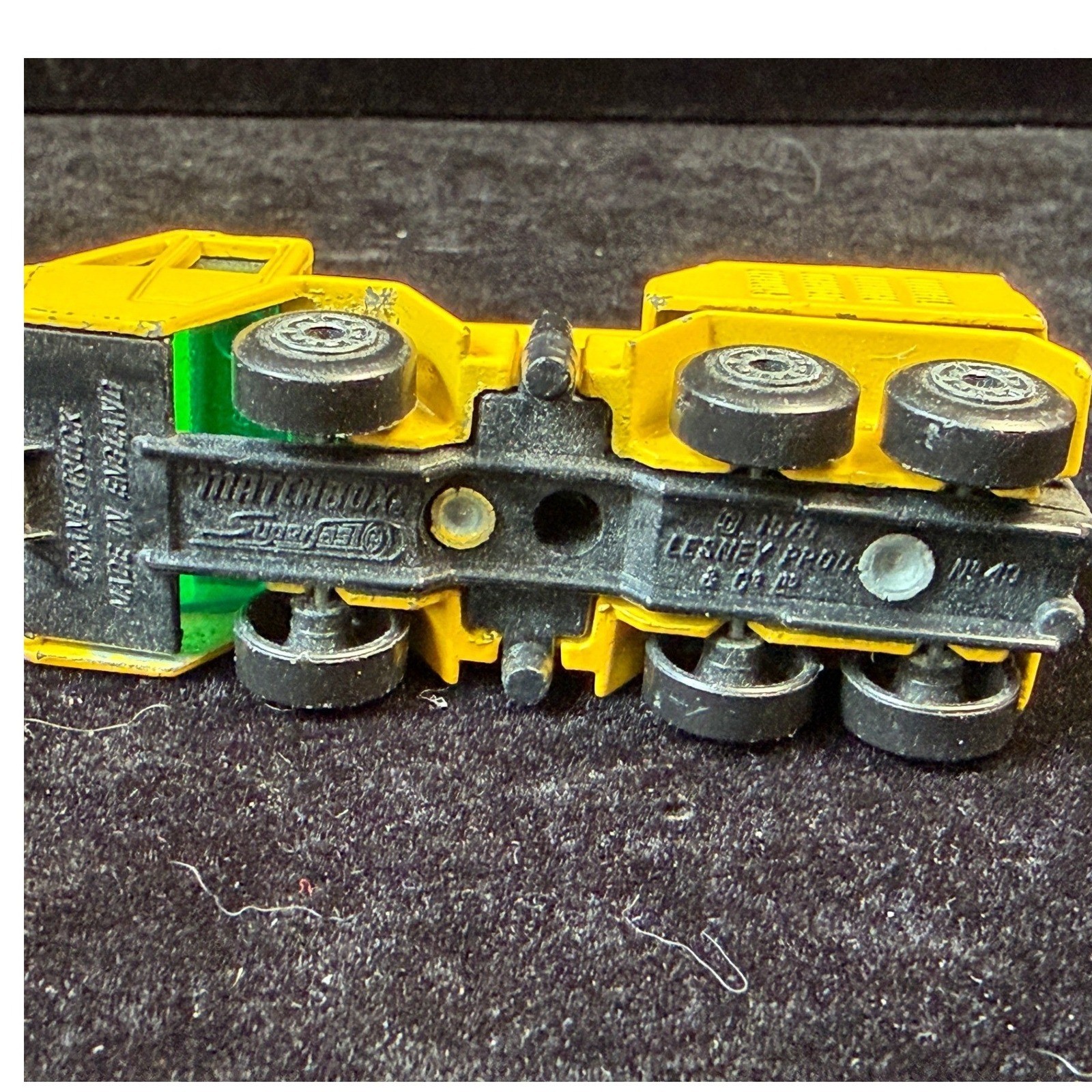 Vintage 1976 Matchbox Superfast No 49 Crane Truck Yellow Lesney Made in England