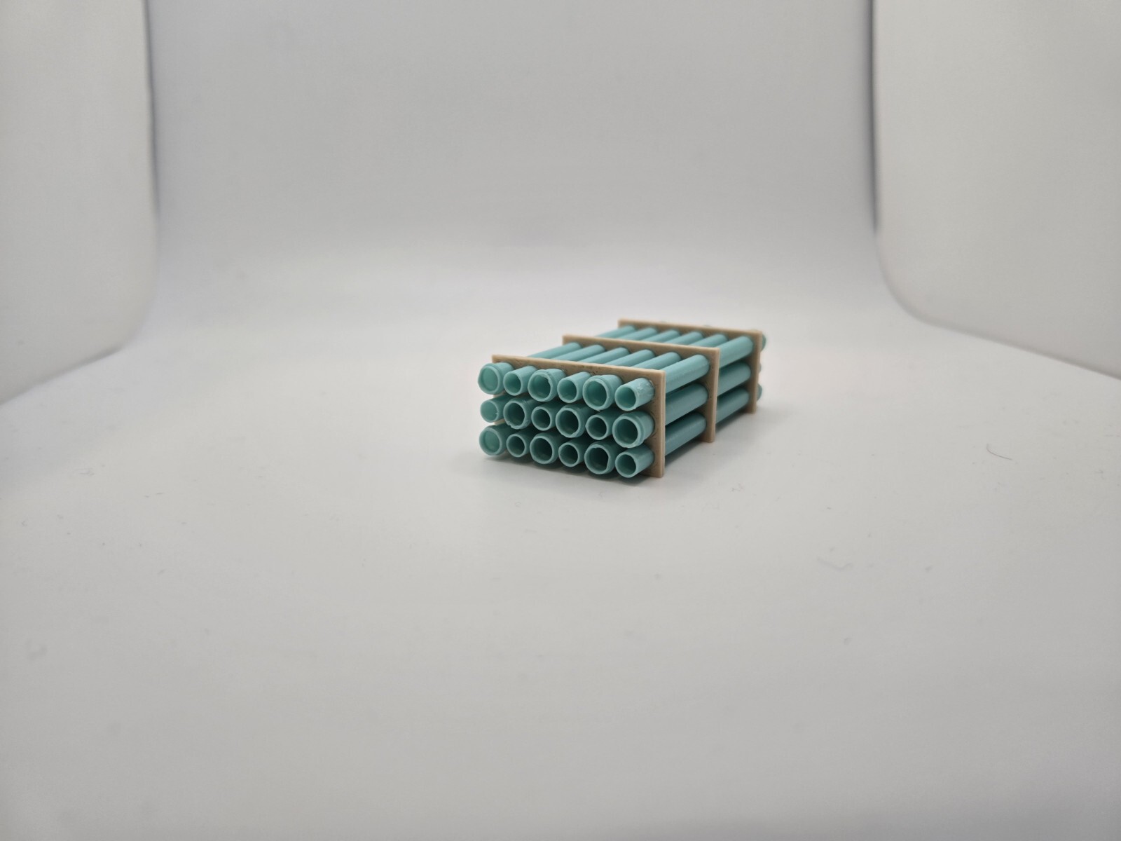 1/64 Scale 12″ Sewer Pipe Trailer Load/Diorama Accessory
