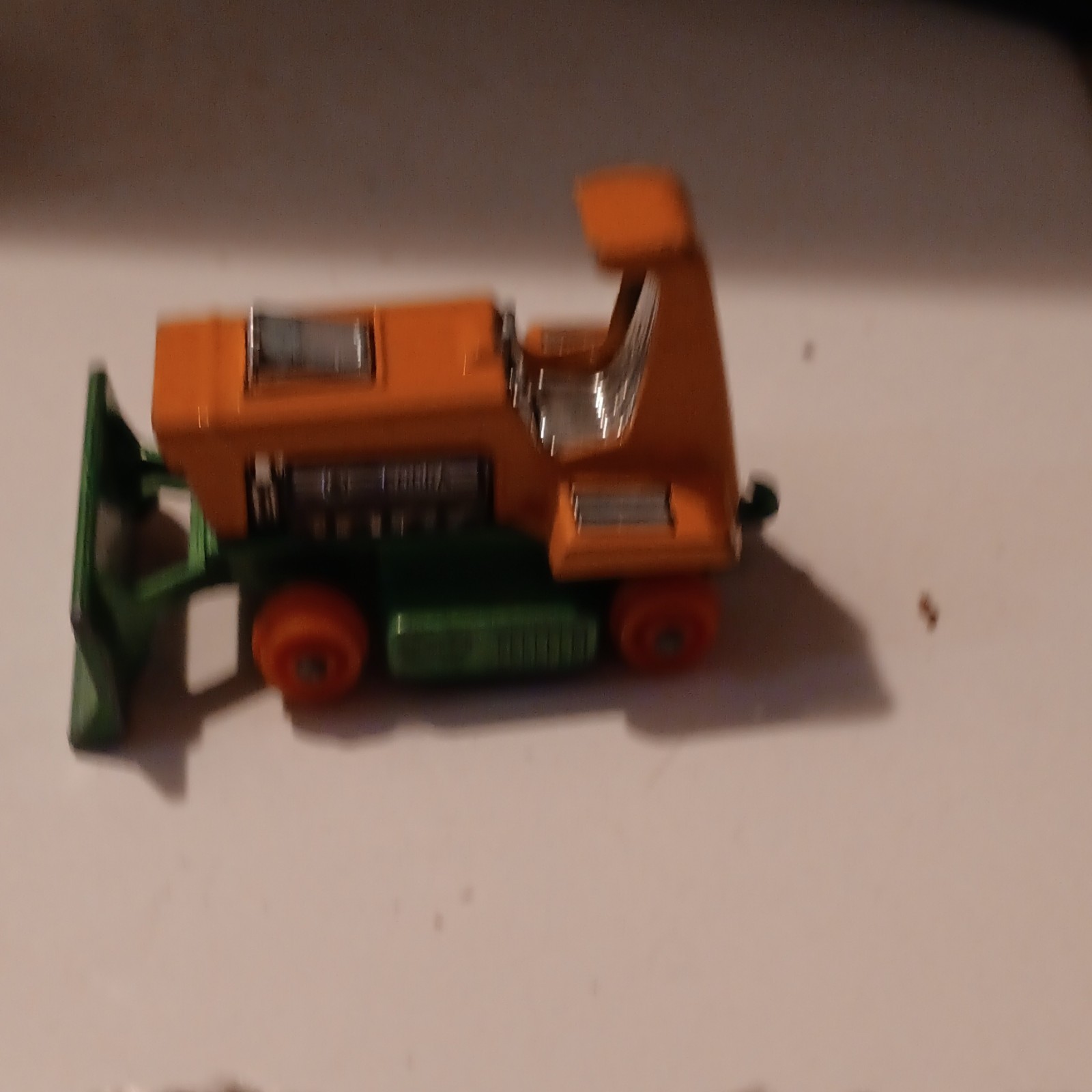 Lesney Matchbox Superfast Dozer Diecast 1:64 Orange/Green Vintage 1975
