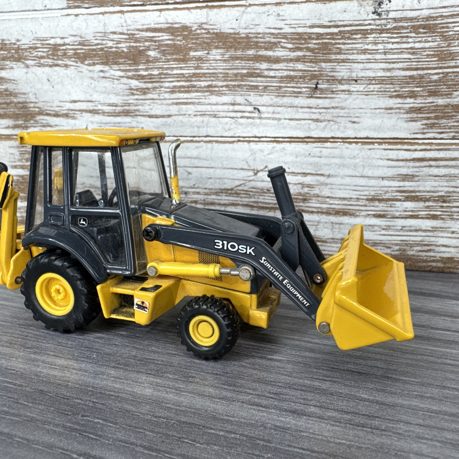 John Deere Ertl Diecast 1/50 Scale Yellow 310 SK Backhoe Loader Construction