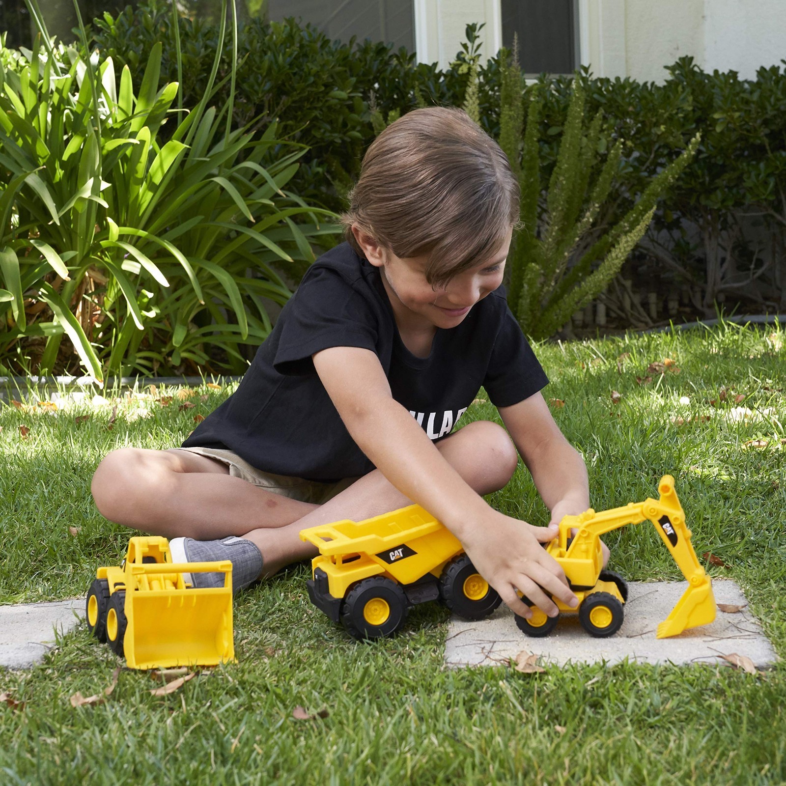 7″ Construction Toy Set – Dump Truck, Loader & Excavator Combo for Kids