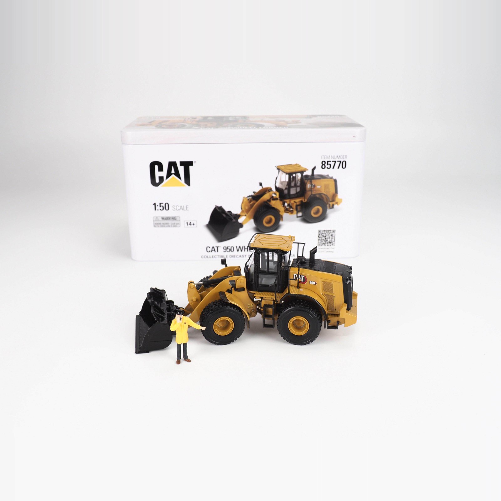 DM 1:50 CAT 950 Caterpillar Wheel Loader Alloy Engineering Forklift Model 85770