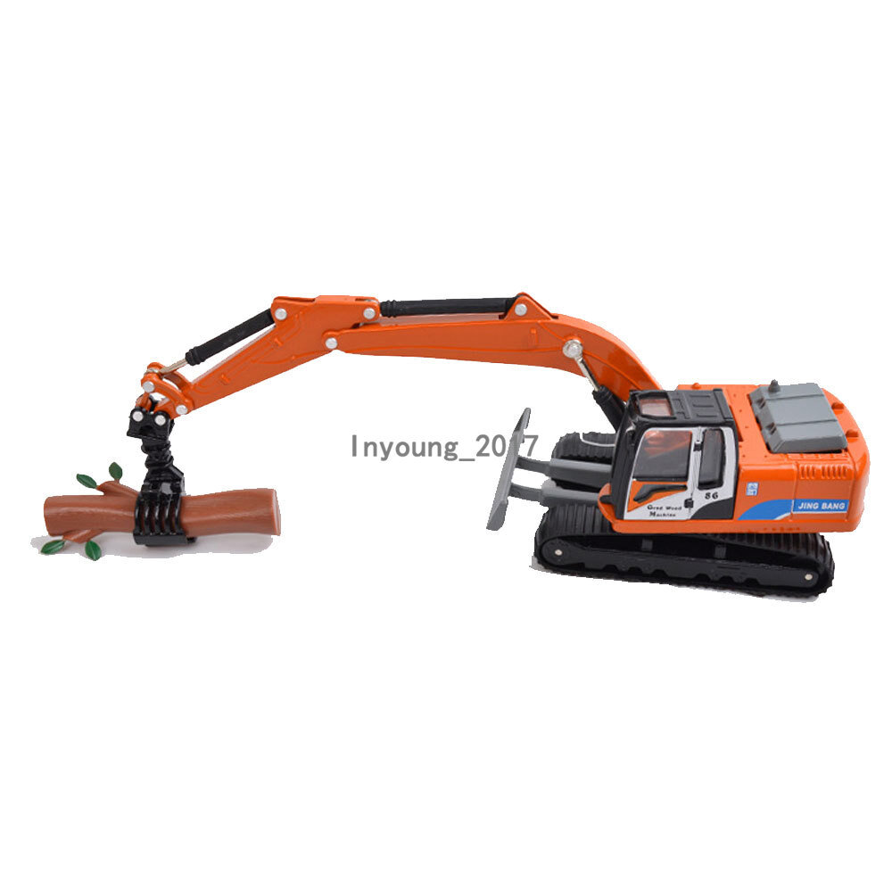 5.9″ Wood Grabber Machine Construction Vehicle Diecast Toys for Boys Kids Gifts