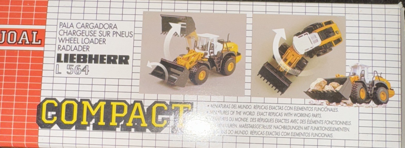 Joal 263 1:50 Scale Articulated Wheel Loader Liebherr L564 Die-Cast Metal