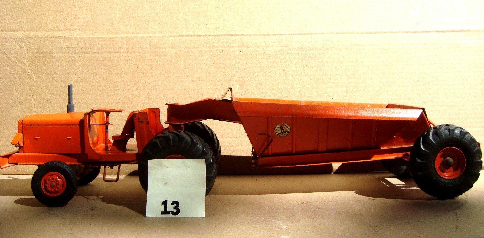 1950 s Model-Toy Earth Mover Euclid Power Orange (SG item#13)