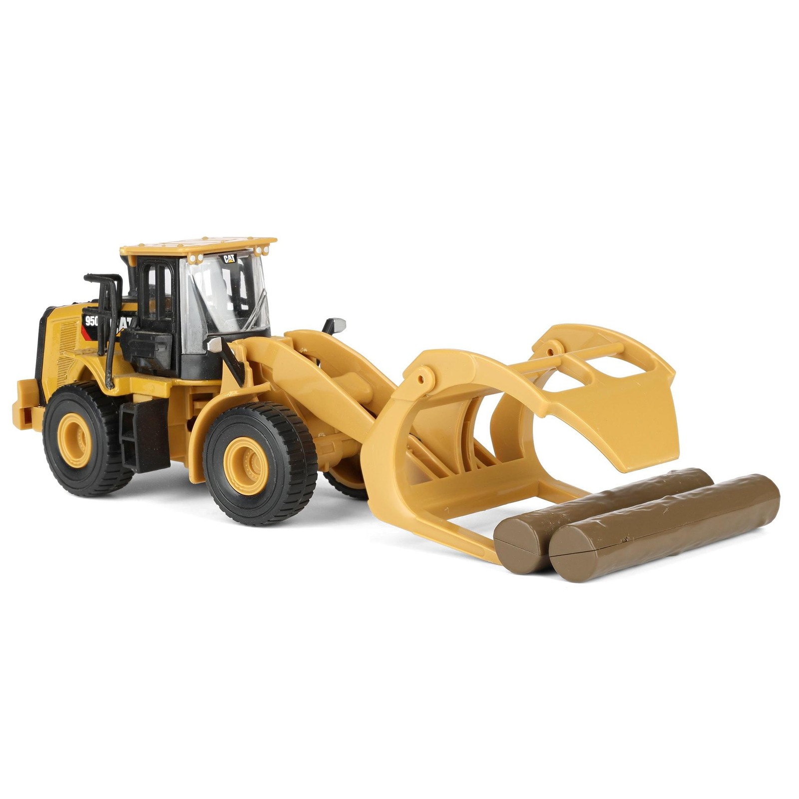 Diecast Masters 1/64 Caterpillar CAT 950M Wheel Loader w/ Log Fork Bucket 84681C