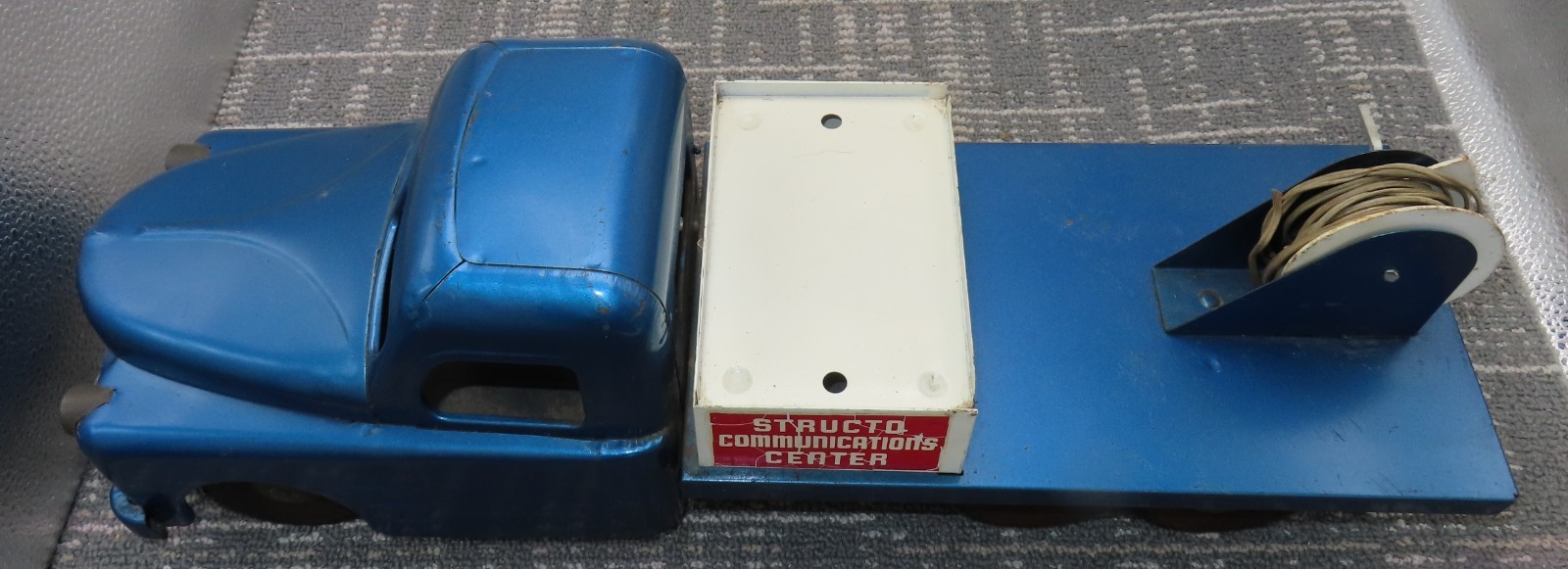 Vintage Structo Toys Communications Center Truck Pressed Steel USA