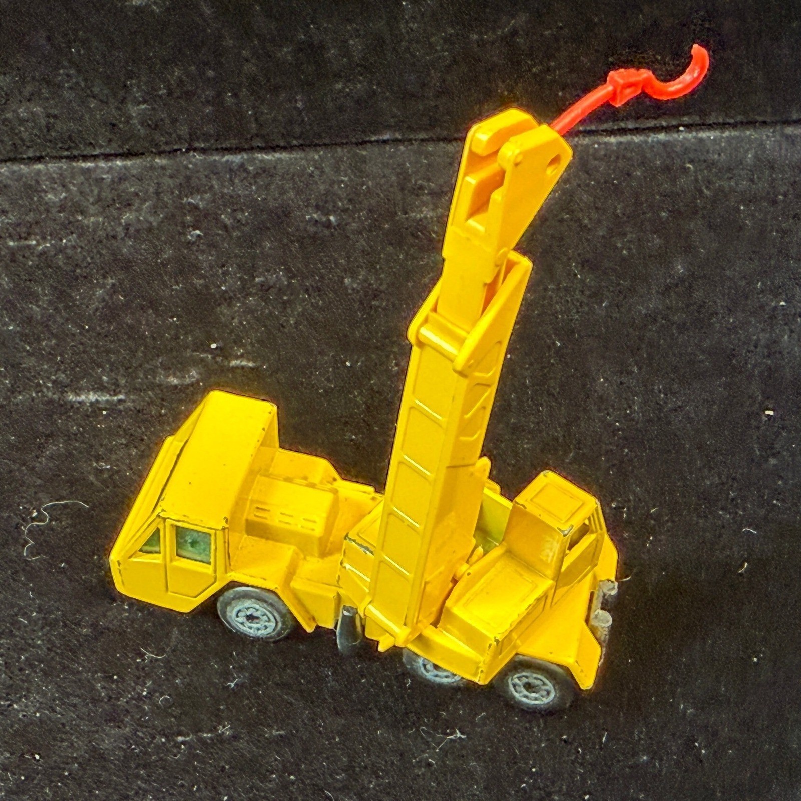 Vintage 1976 Matchbox Superfast No 49 Crane Truck Yellow Lesney Made in England
