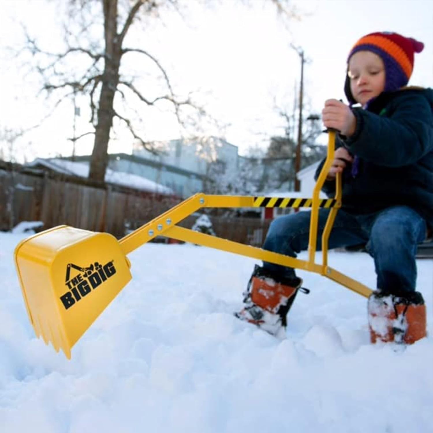 Outdoor Excavator Toy for Kids Heavy Metal Construction with Rubber Wheels