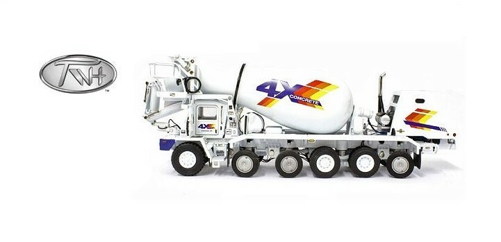 TWH 075-01215 Oshkosh Concrete Mixer – 4X – 1/50 Diecast O scale MIB