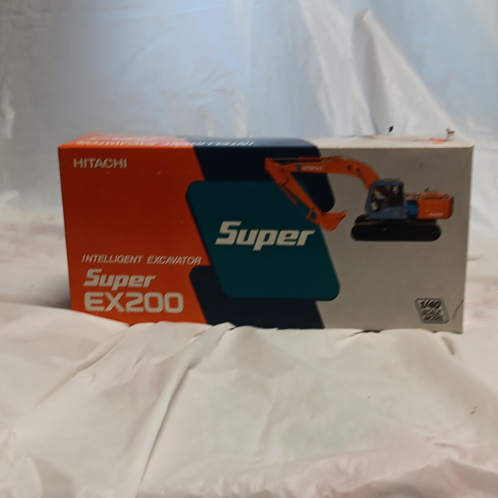 Hitachi Super EX200 Excavator 1:40 Orange/Black/Gray Diecast #67