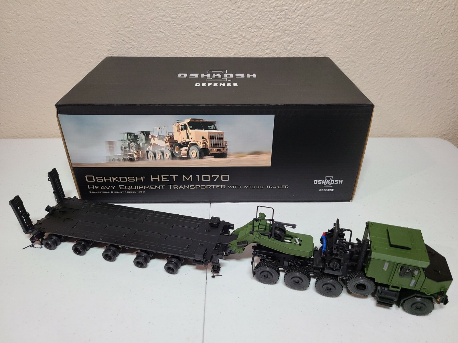 Oshkosh HET M1070 Transporter M1000 Trailer – Sword TWH 1:50 Scale #SW1500-K New