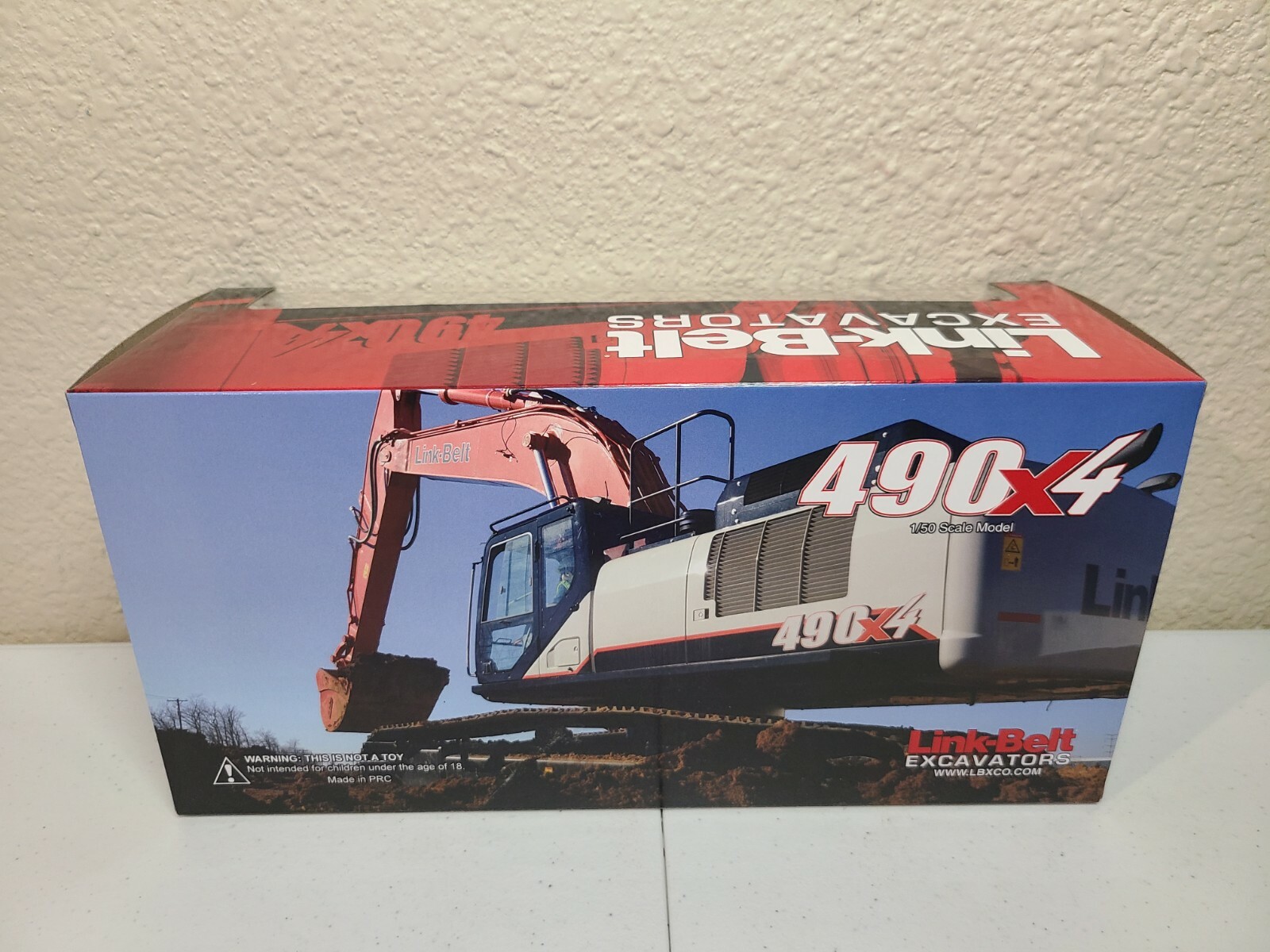 Link-Belt 490 X4 Excavator – Replicars 1:50 Scale Diecast Model #490X4 New