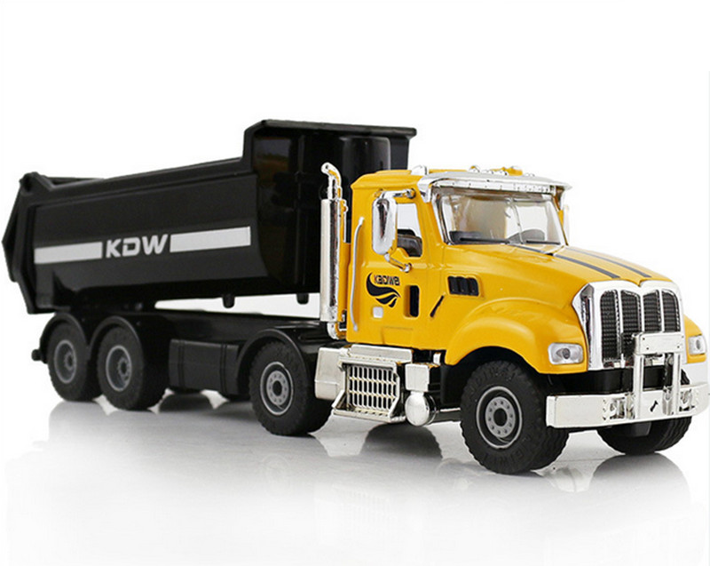 1/50 KDW Diecast American Dump Truck Tipper Alloy Toy Engineering Vehicle Model