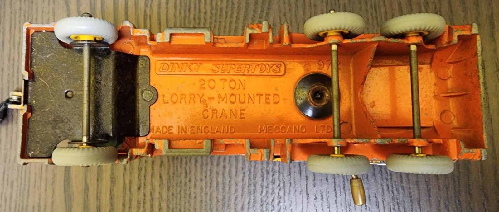 VINTAGE DINKY SUPERTOYS 20 TON LORRY-MOUNTED CRANE GERMAN #972 ENGLAND COMPLETE