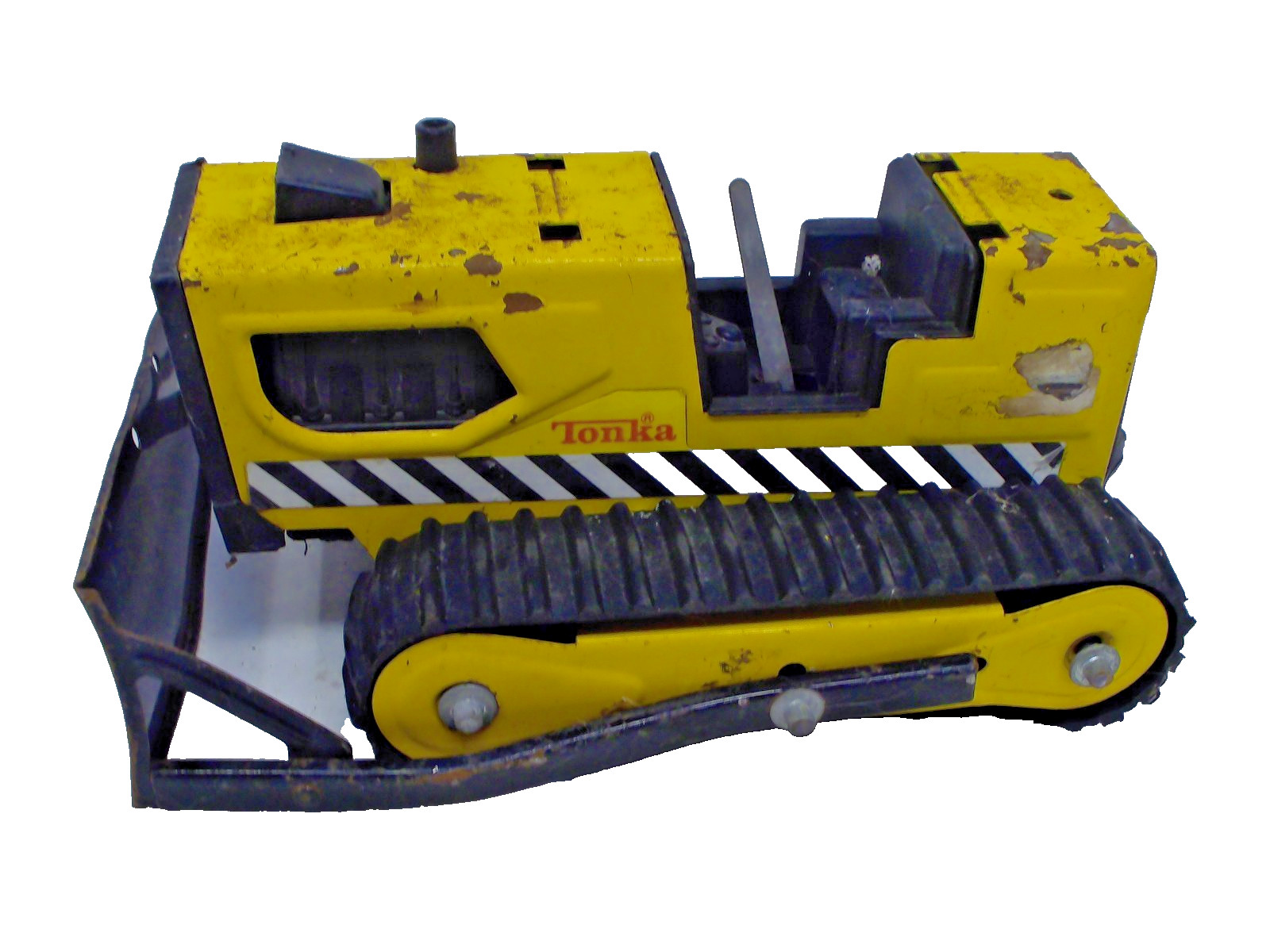 Vintage TONKA T-6 41243 Bulldozer Steel Rubber Tracks Toy Missing Cage