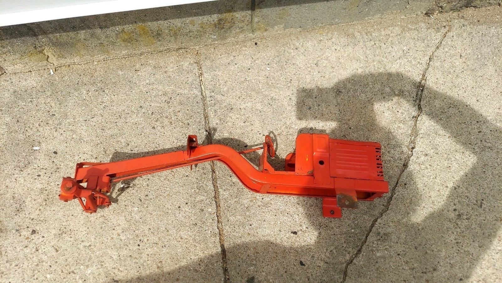 Vintage Doepke Adams Road Grader Pressed Metal Toy For Parts/Restoration