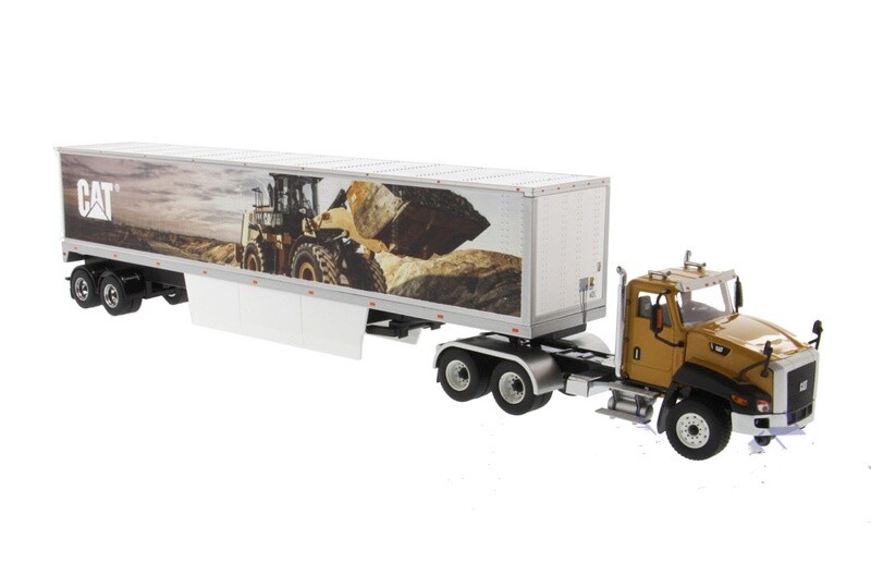 1:50 DM CT660 Van Trailer Container Truck Construct Vehicle Lorry Diecast Model