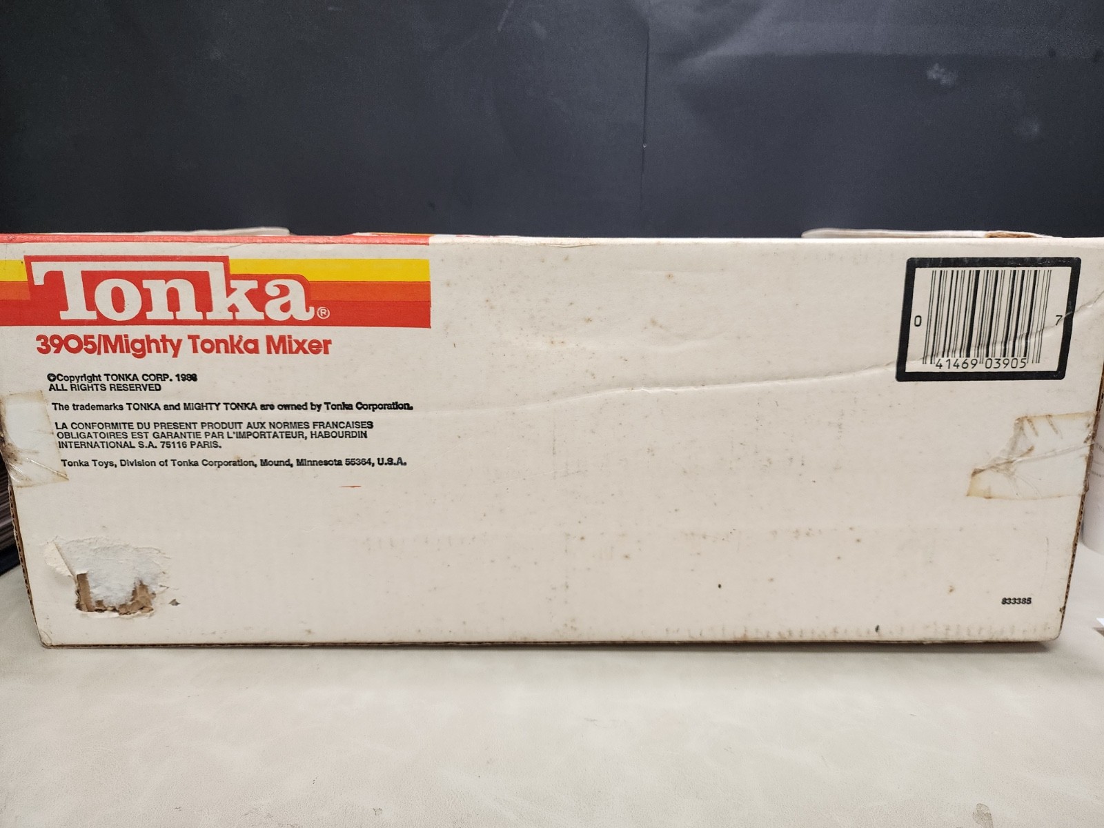 1983 VINTAGE Tonka Turbo-Diesel Mighty Cement Mixer No. 3905 NEW ORIG BOX RARE