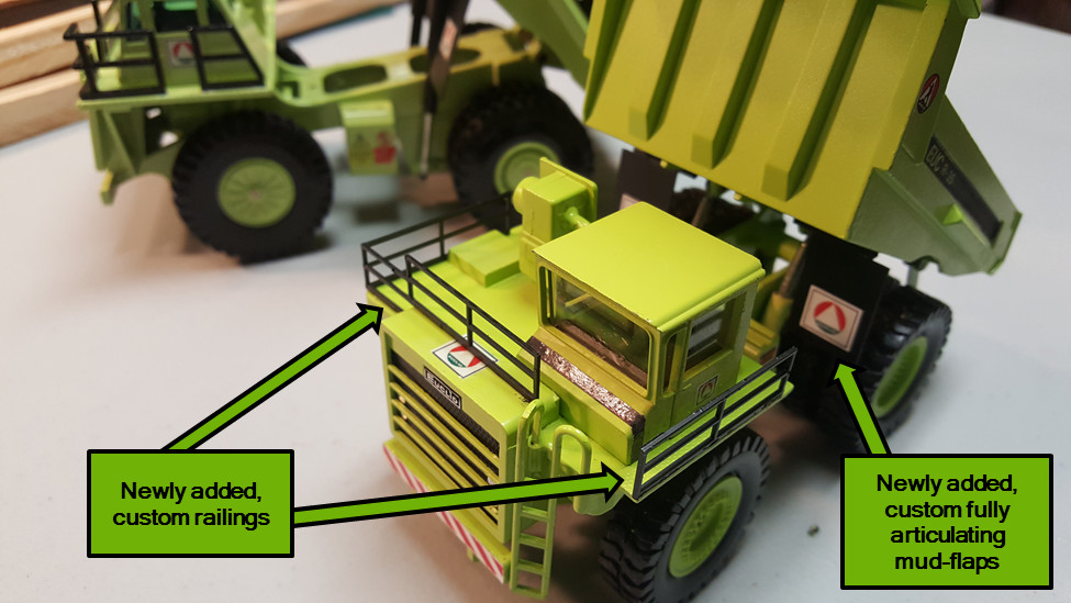 2 x 1/50 EUCLID Mining Dump Trucks – R-85B & R-35 FREE SHIPPING !!!