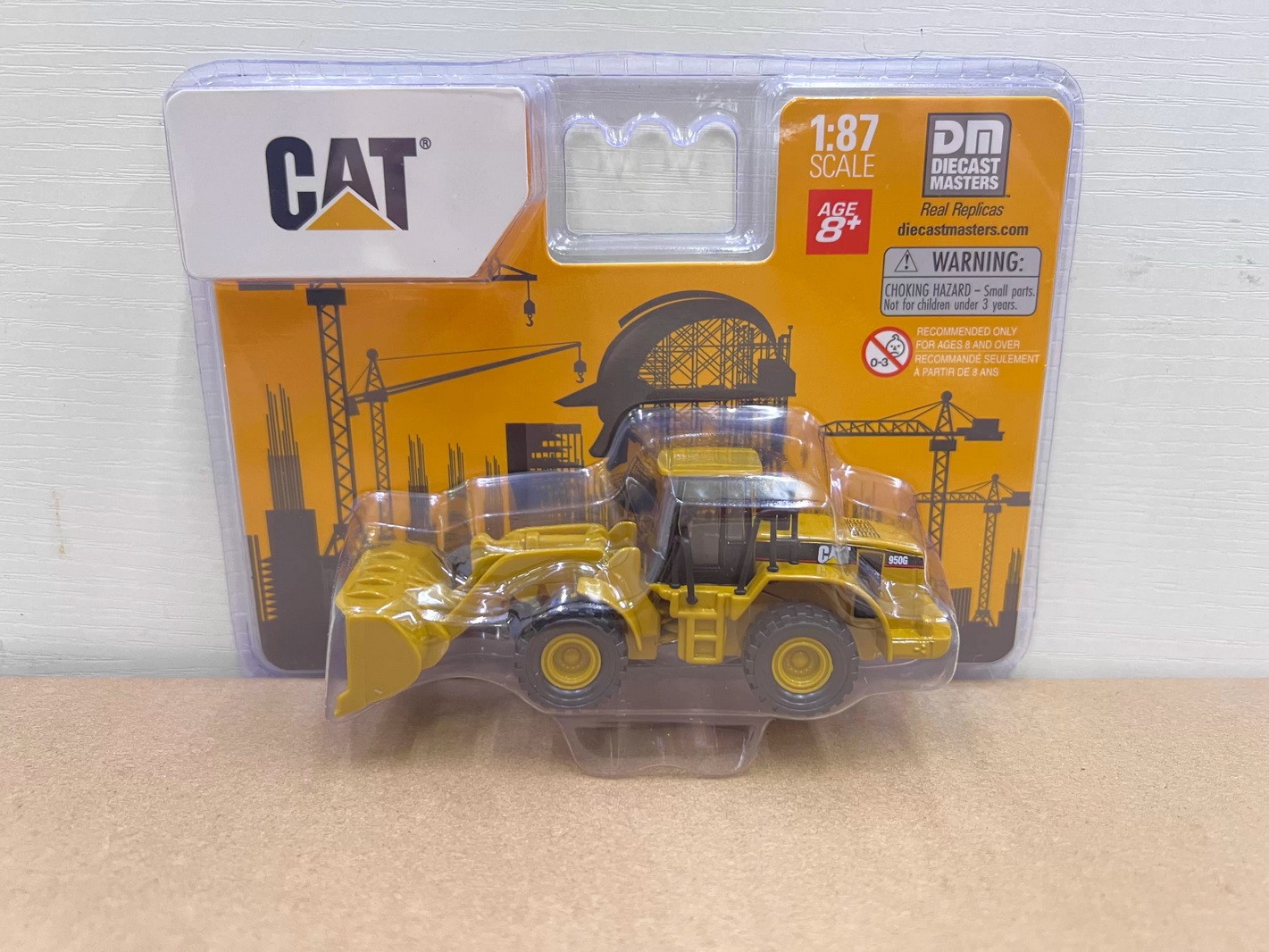 DM HO 1/87 Scale Cat 950G Wheel Loader Diecast Model Toy Gift 84402