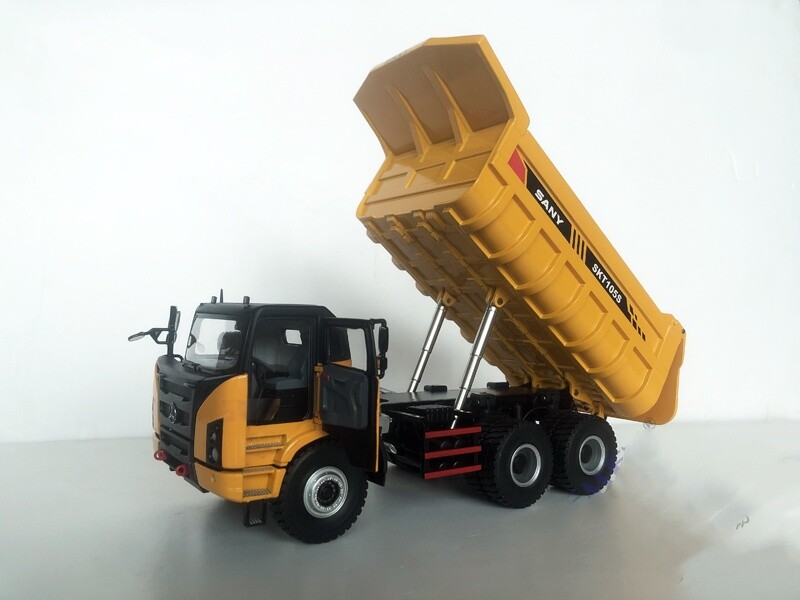 1:35 31CM SANYI SKT105S WIDE BODY DUMPTRUCK Construction Equipment Diecast Model