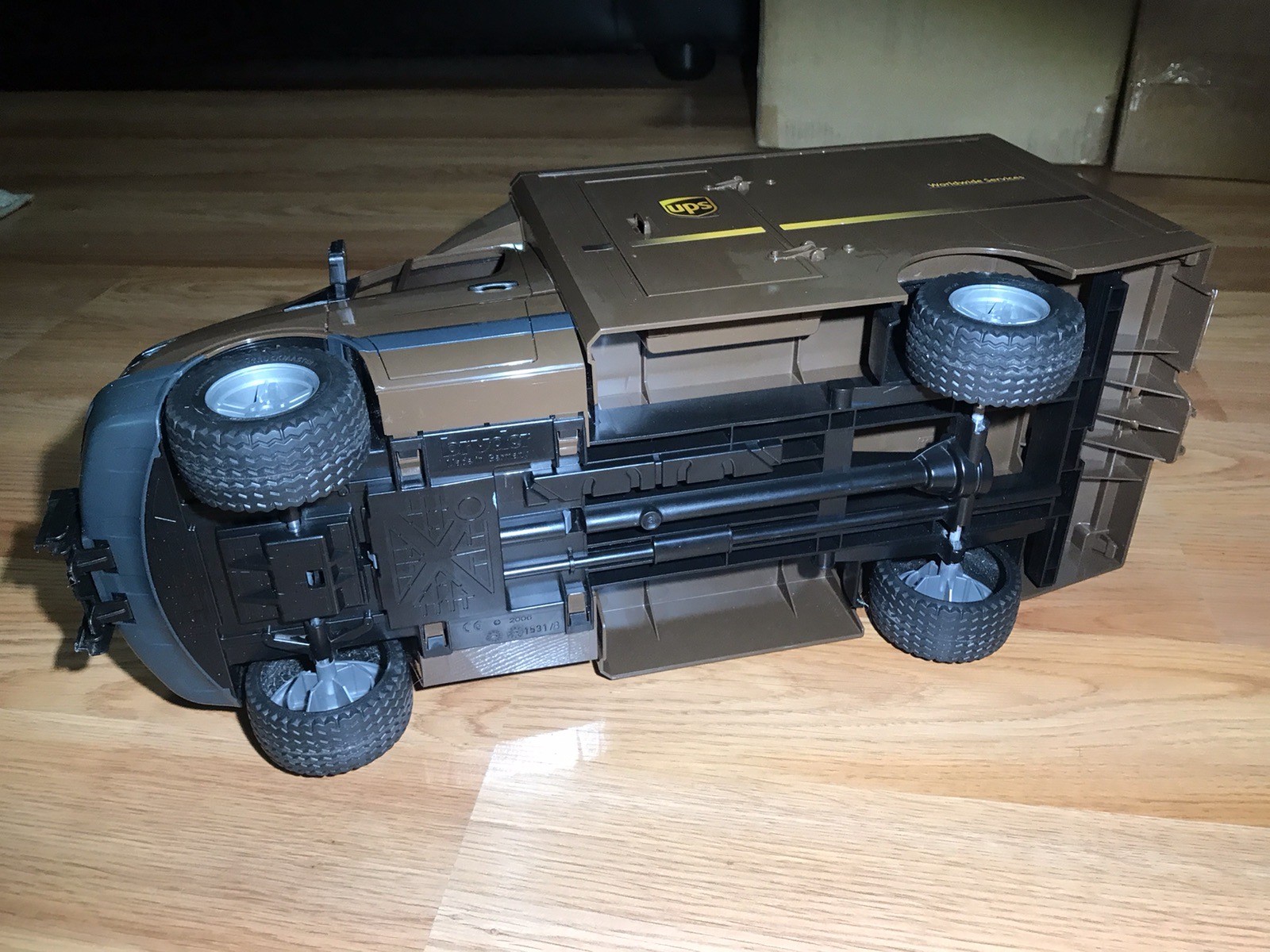1/16 Mercedes-Benz Sprinter UPS Truck by Bruder 02678 Missing Rear Doors