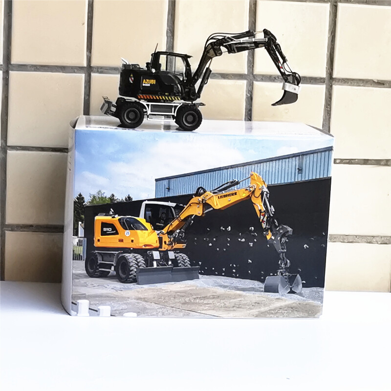 1:50 NZG LIEBHERR A910 Wheeled Excavator AZUBI Construct Machine Diecast Model