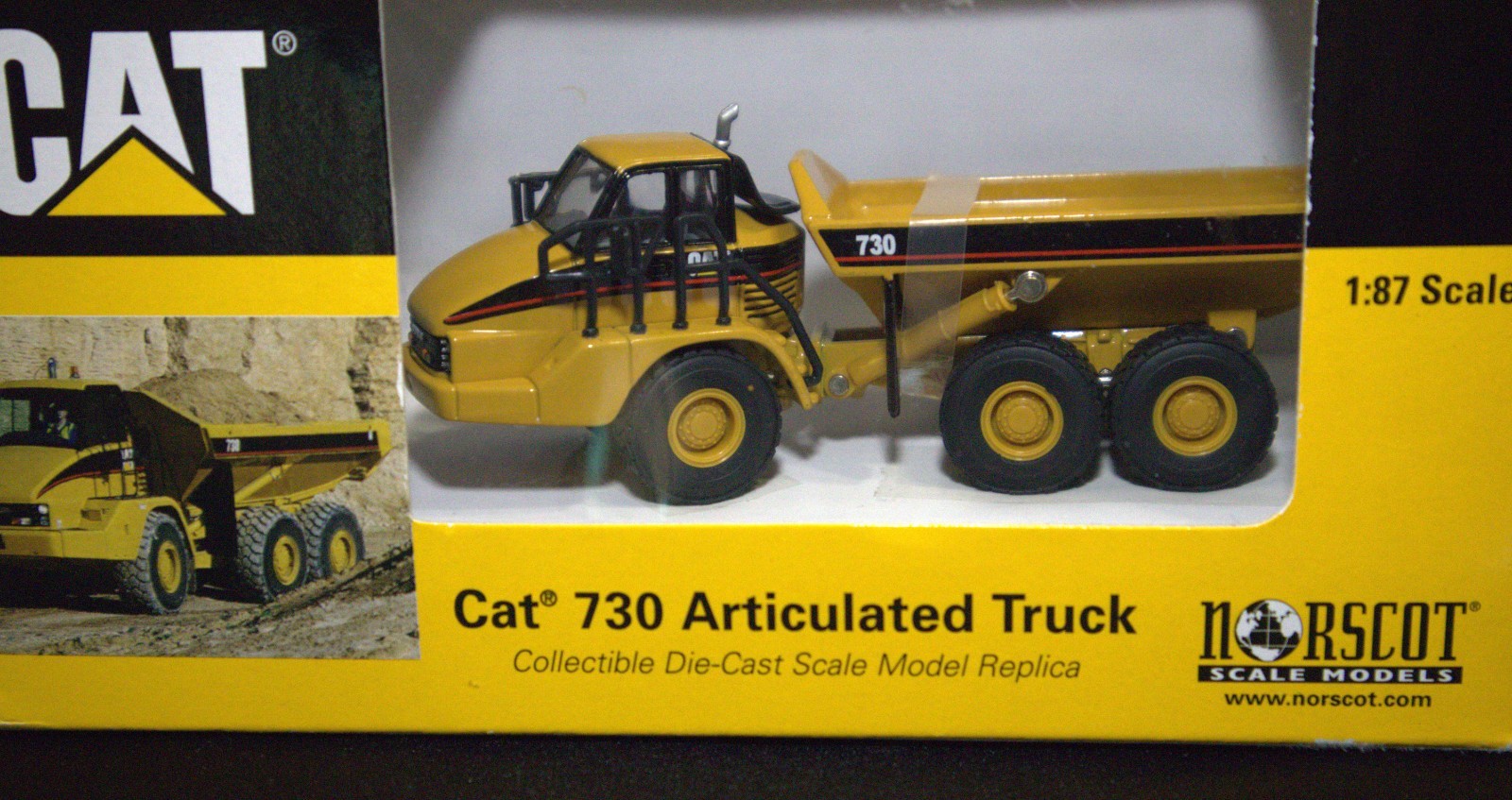 Norscot Cat 730 Articulated Die Cast Truck 55130 1:87 Scale 2003 New in Box