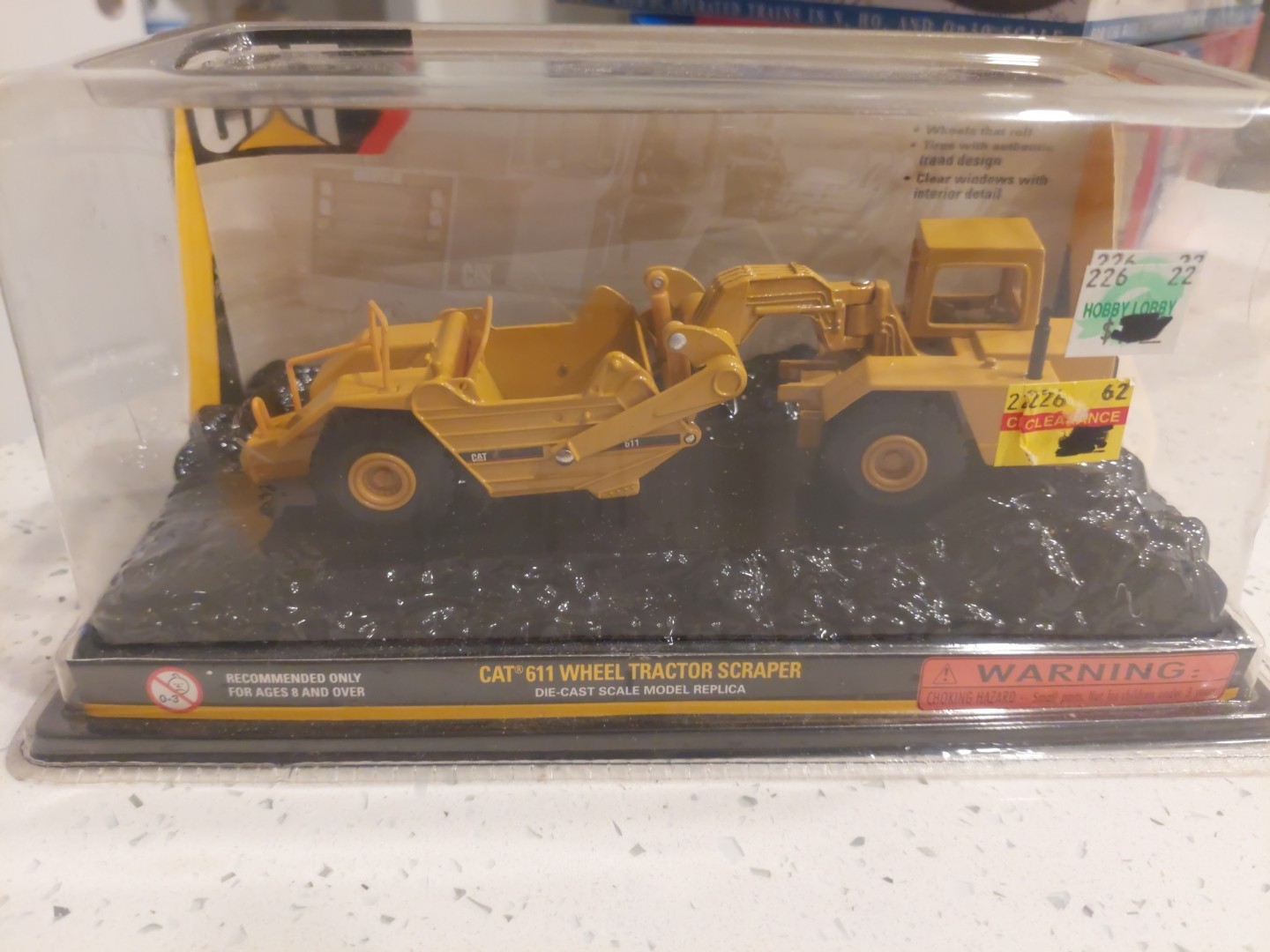 CAT 611 Wheel Tractor Scraper Truck 1:64 Scale Diecast Construction Toy Norscot