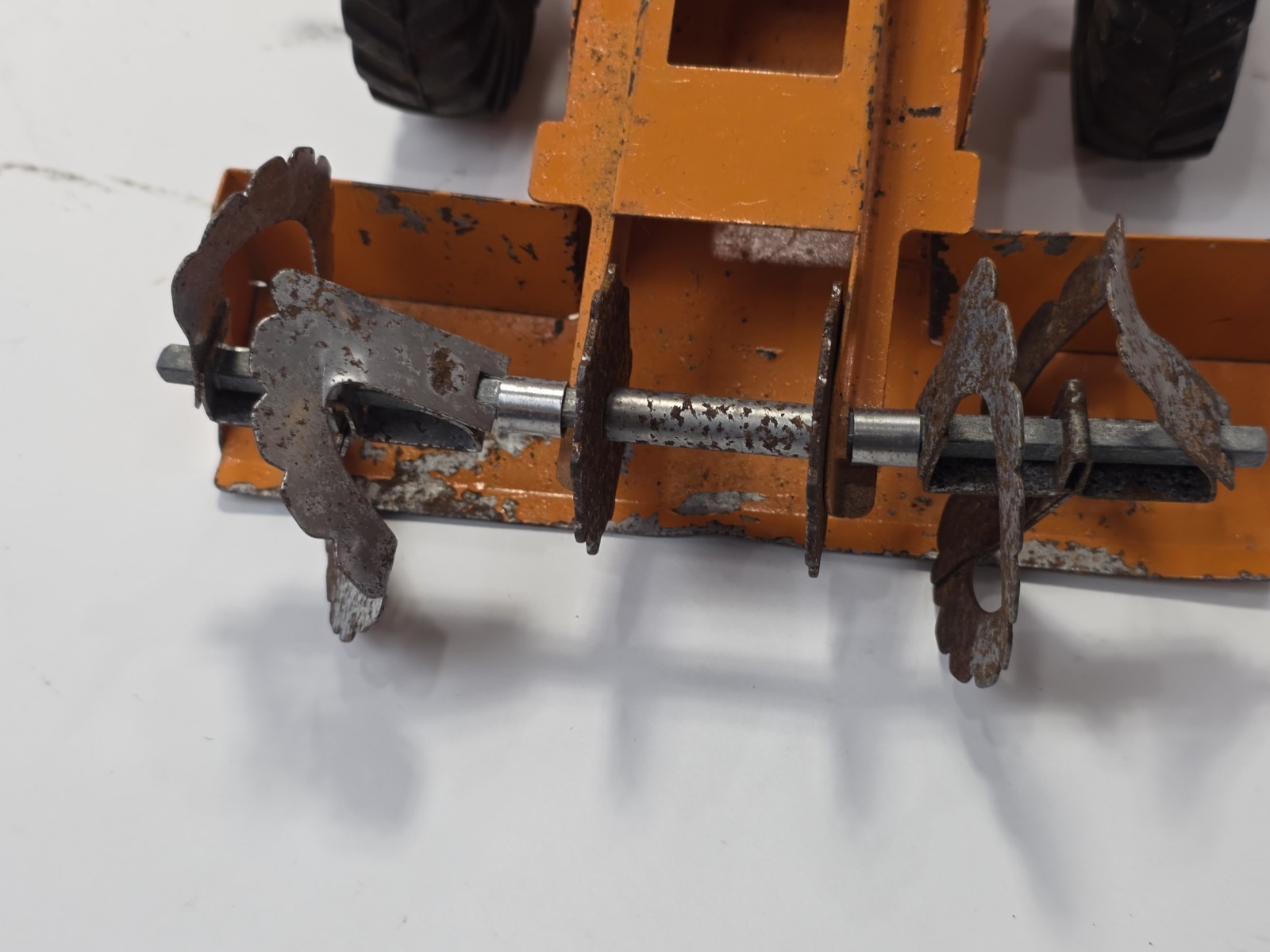 Vintage Nylint 1800 Pressed Steel Adams Travel Loader Construction Truck (14F)