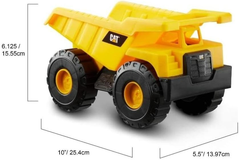 CAT Construction Toys, Construction Fleet 10″ Dump Truck Toy – Heavy‑Duty Pla…