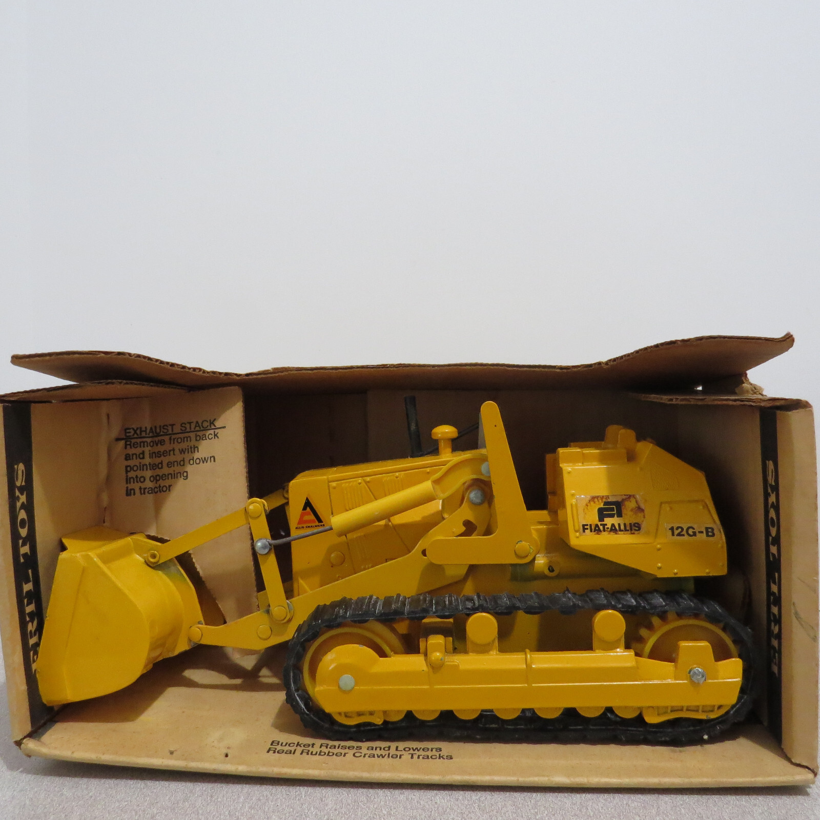 Ertl Fiat-Allis 12G-B Crawler Loader made USA 1/16 AC-198-7541-B