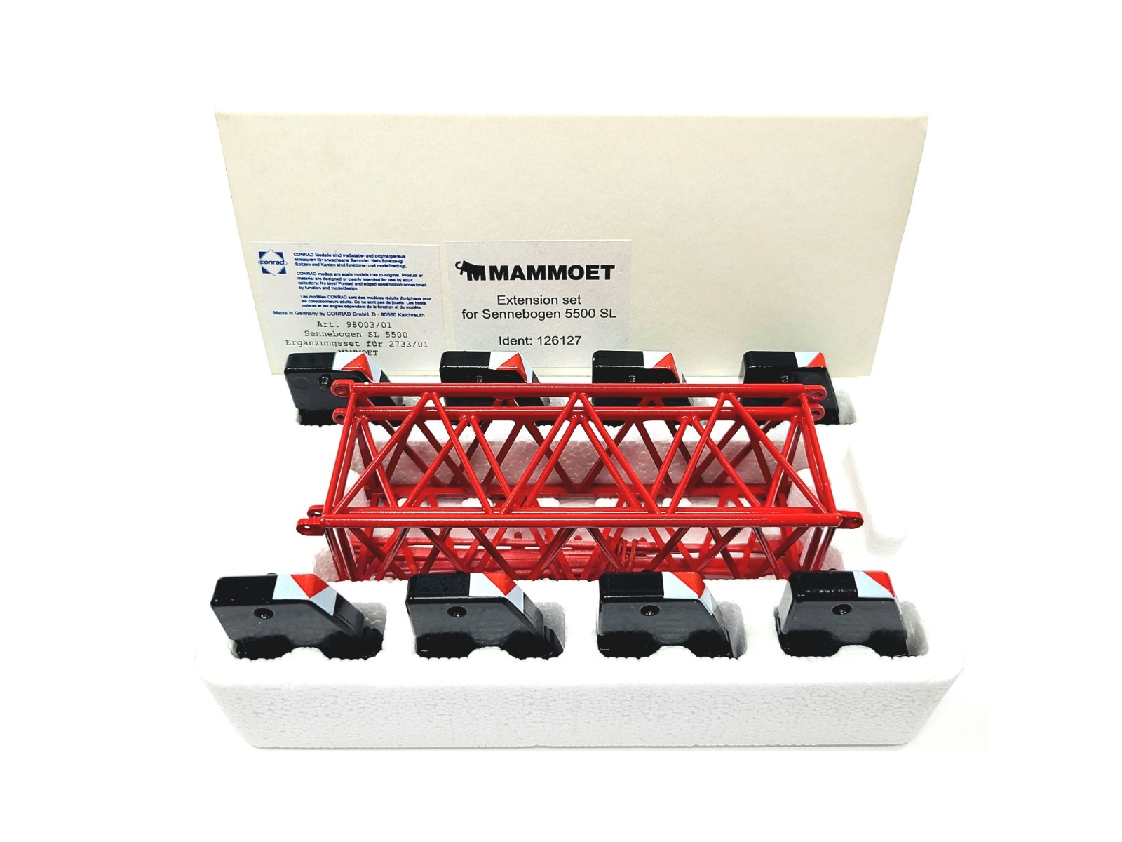 Sennebogen 5500SL Crawler Crane + Ext Kit Mammoet Conrad 1:50 Scale #2733/01 New