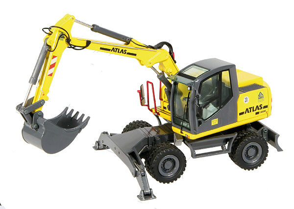 NZG 837-03 Atlas 140W Wheeled Excavator – Bleck & Sohne 1/50 Diecast MIB