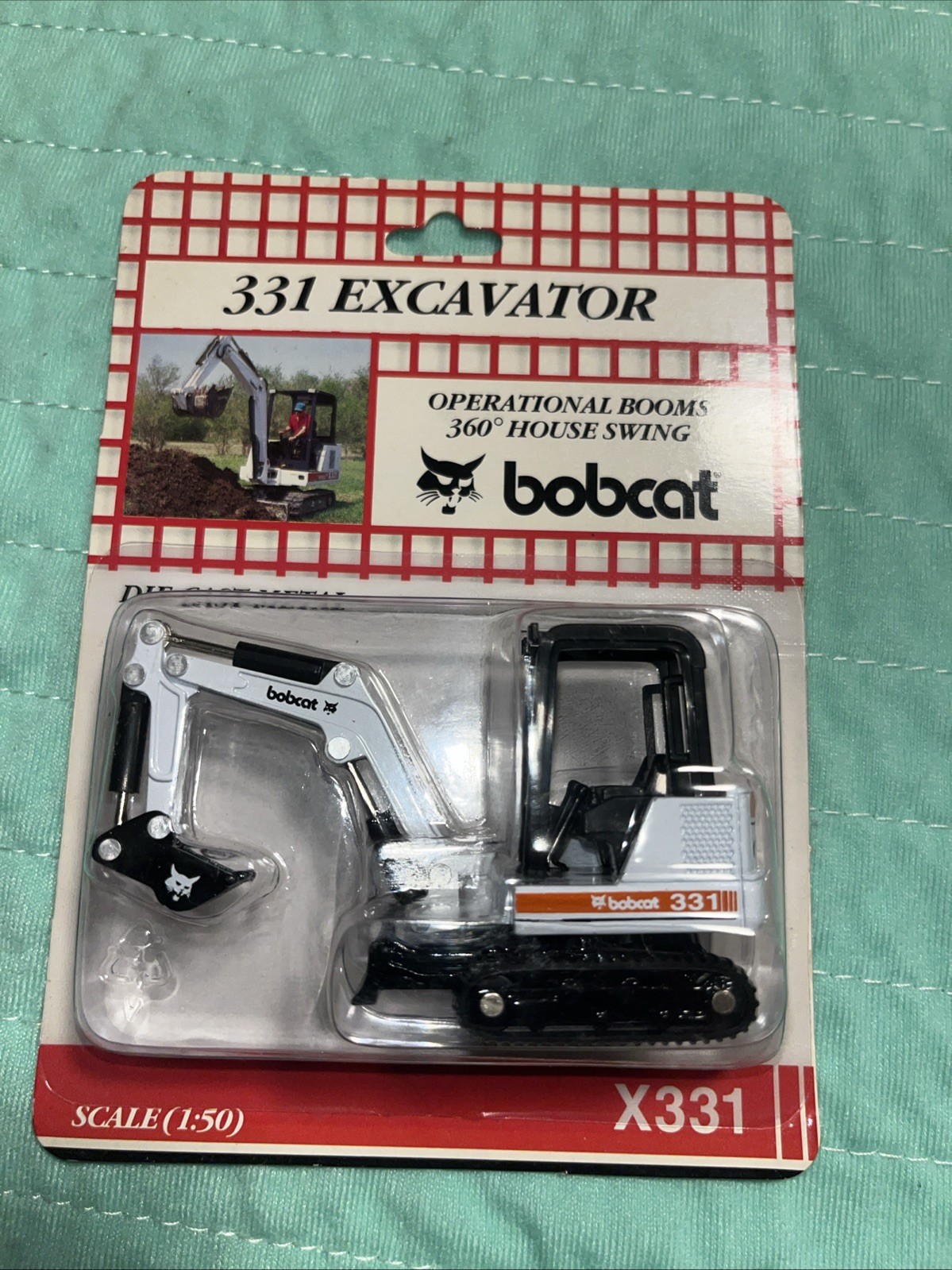 Bobcat X331 Mini Excavator – Wan Ho 1:50 Scale Diecast Model #6901119 New
