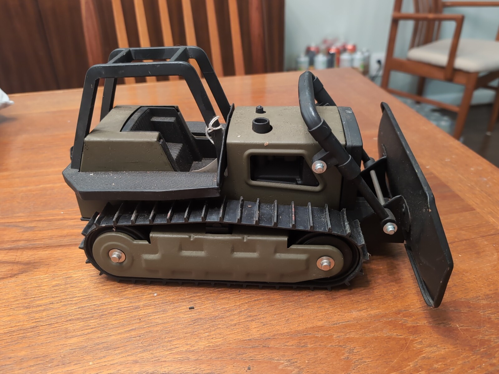 Vintage Tonka G.I. Joe Steel Brigade Military Bulldozer Restored Adjusable Blade