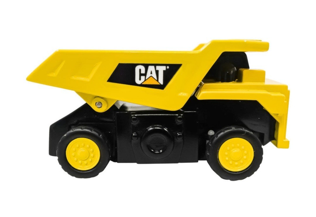 Brand New CAT Dump Truck Micro RC Toy Vehicles. Hard Hat Controls & Charges Car