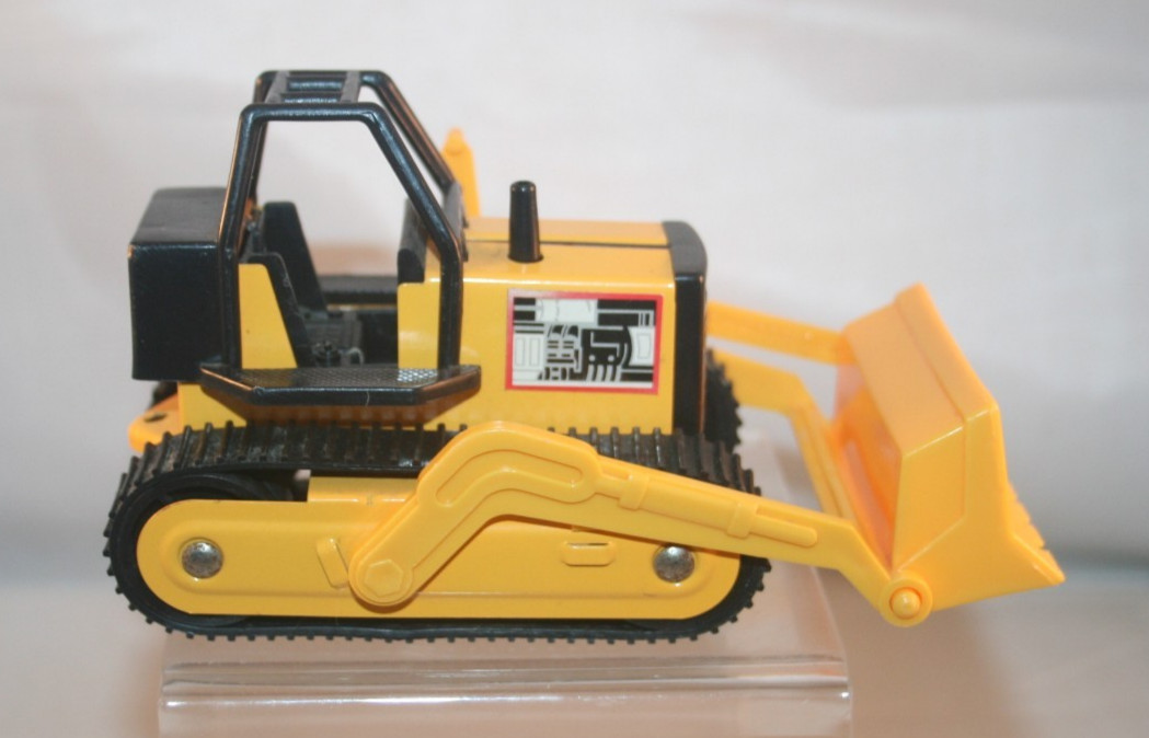 Vintage Nylint 4.5″ Yellow & Black Dozer Metal Plastic 70’s 80’s Toy