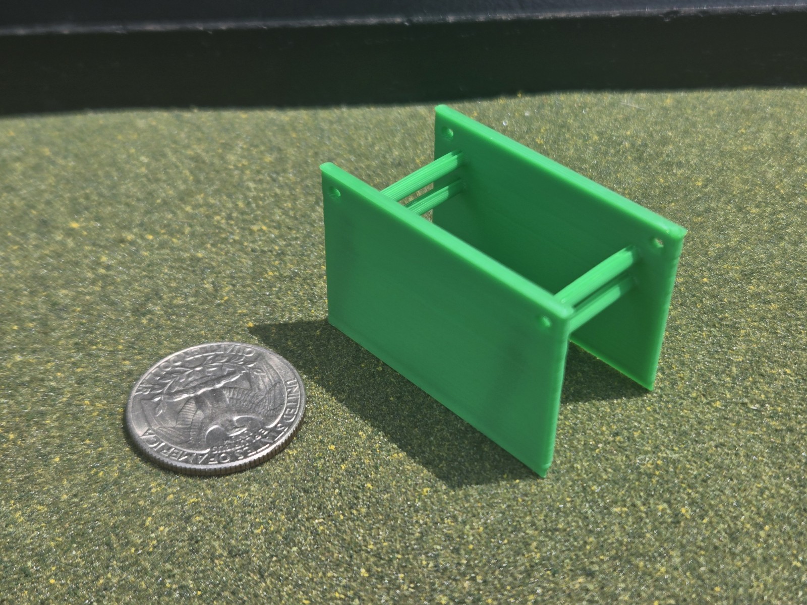 Custom 1/87 Scale Trench Box in Red