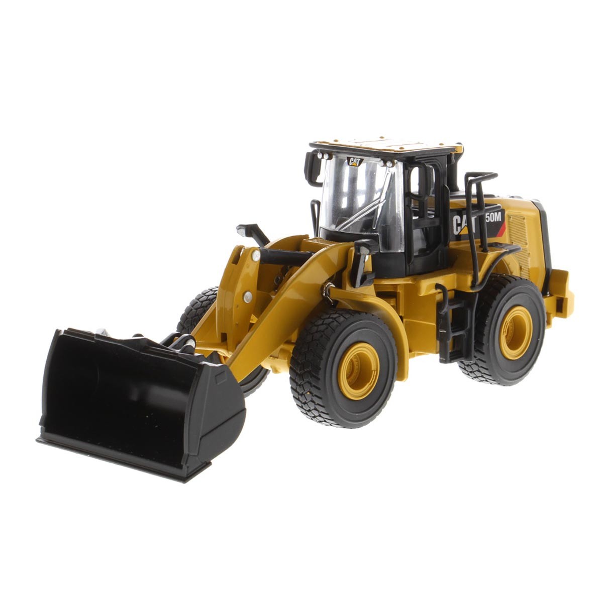 1/64 Caterpillar CAT 950M Wheel Loader W/ Log Fork, Bucket & 2 Log Poles 85635
