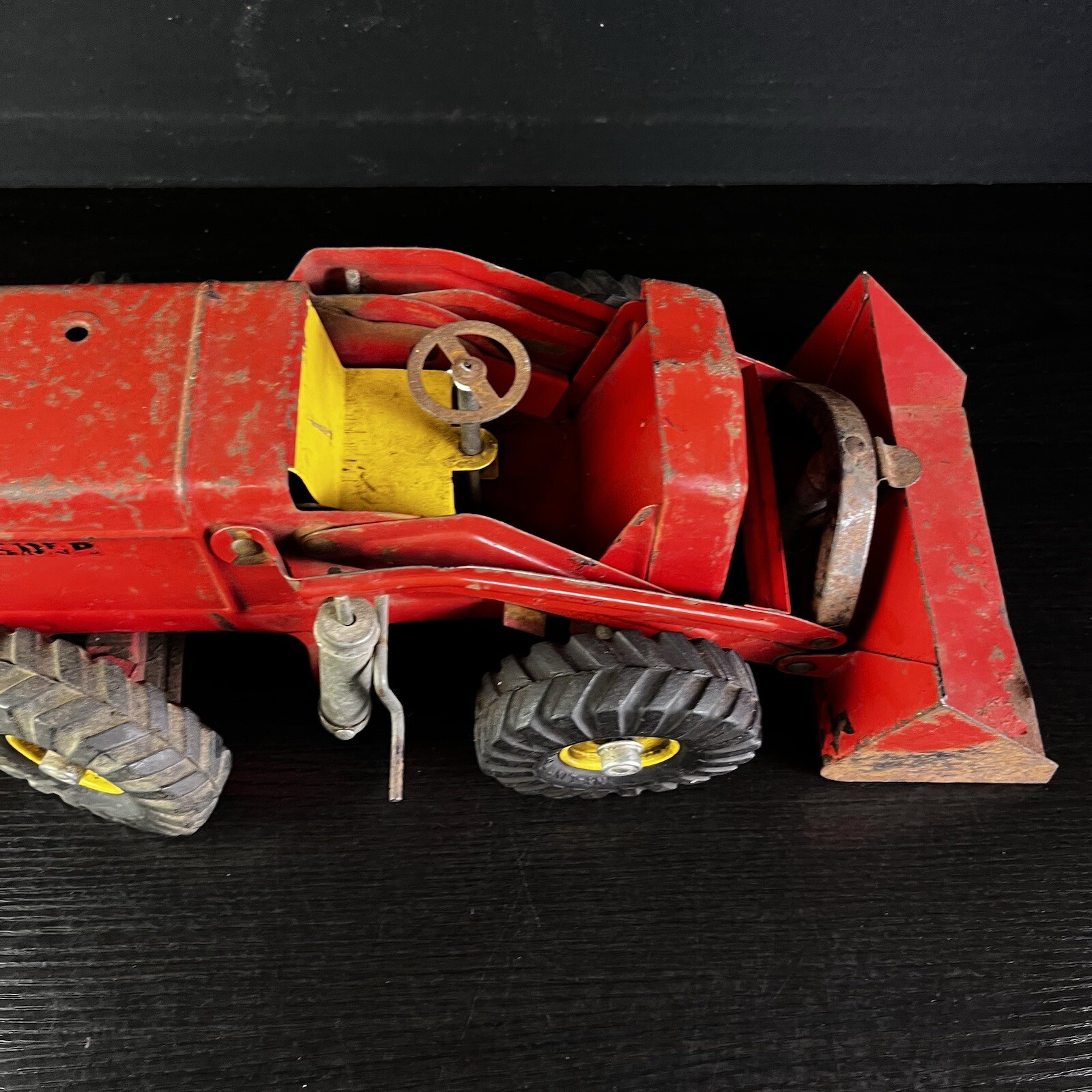 Vintage 1950’s Nylint Road construction Red Hough Payloader 17”