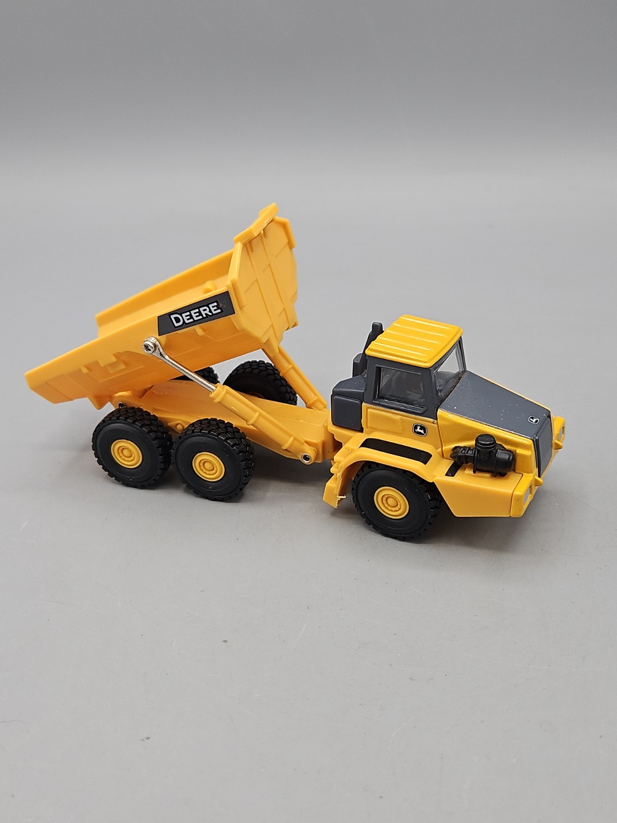 Tomy John Deere Loader Truck Construction Vehicles Plastic Yellow Grey Lot Of 2