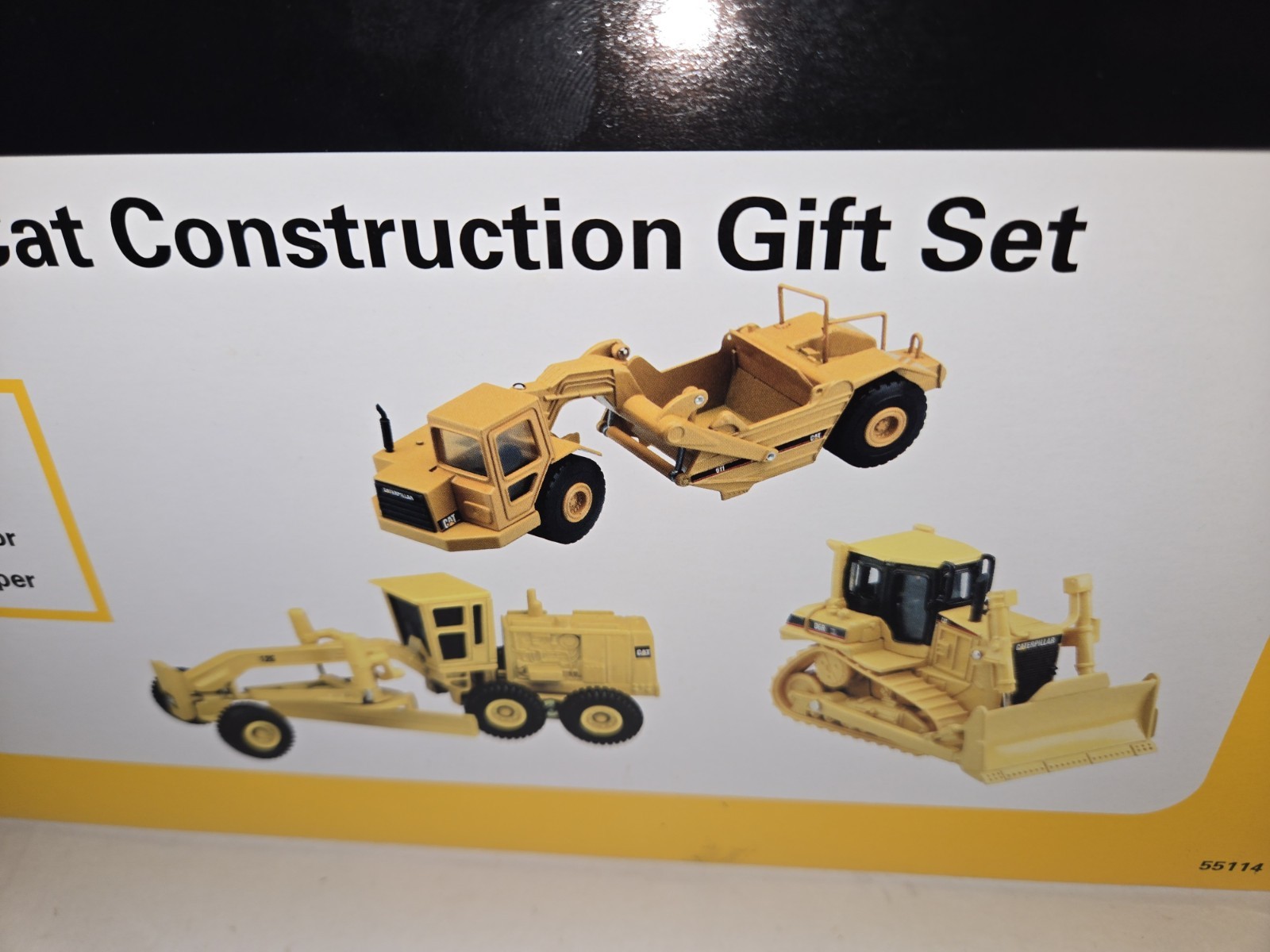 1/64 Norscot CAT Construction Gift Set 12G Grader, D6R, 611 Scraper 55114