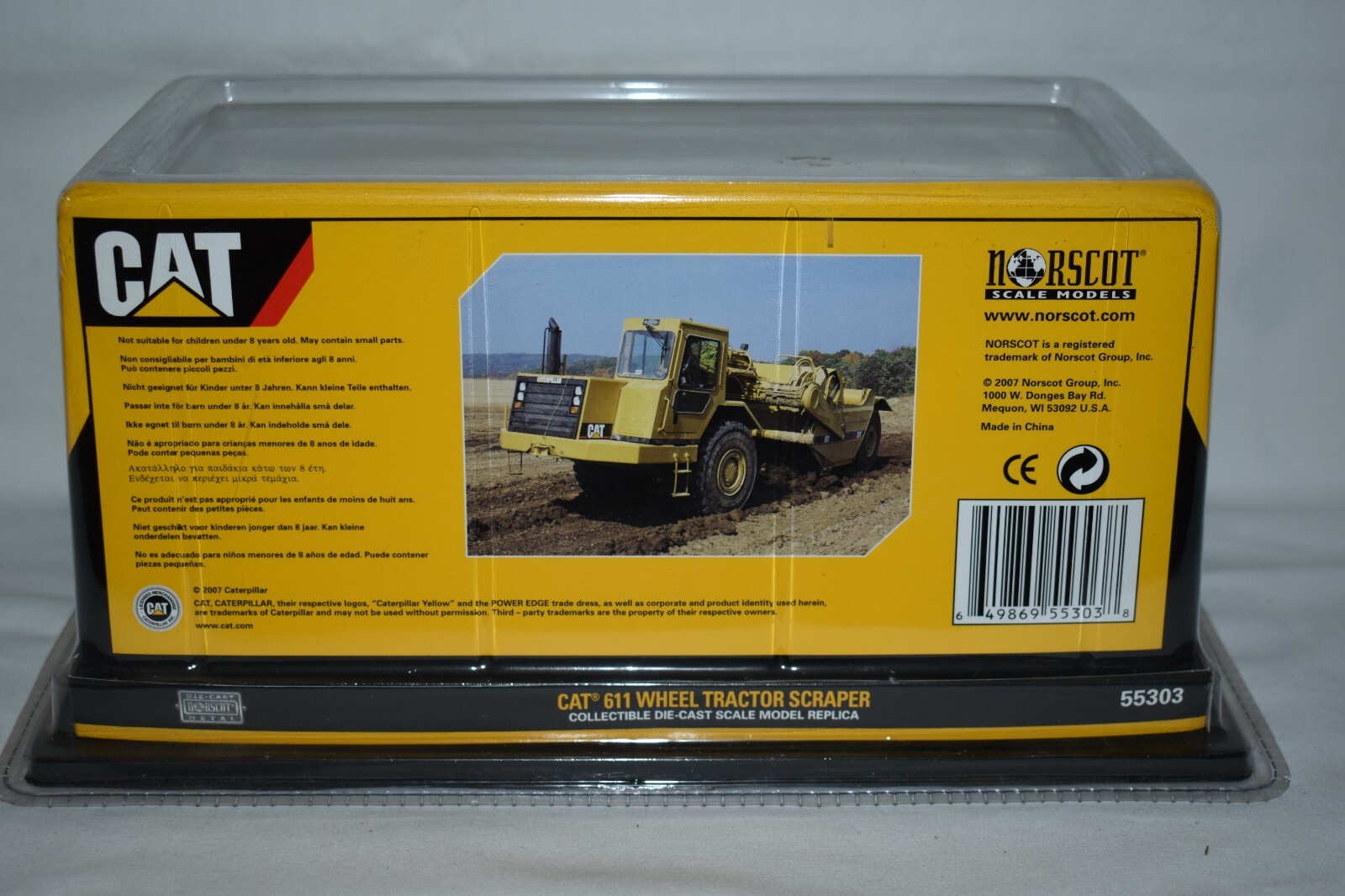 Norscot 1:64 Cat 611 Wheel Tractor Scraper #55303